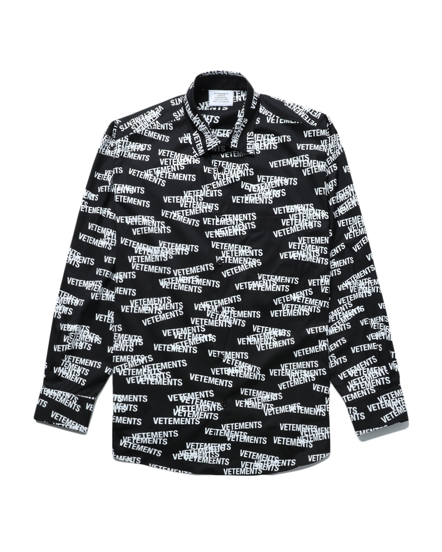 VETEMENTS All-over logo print shirt