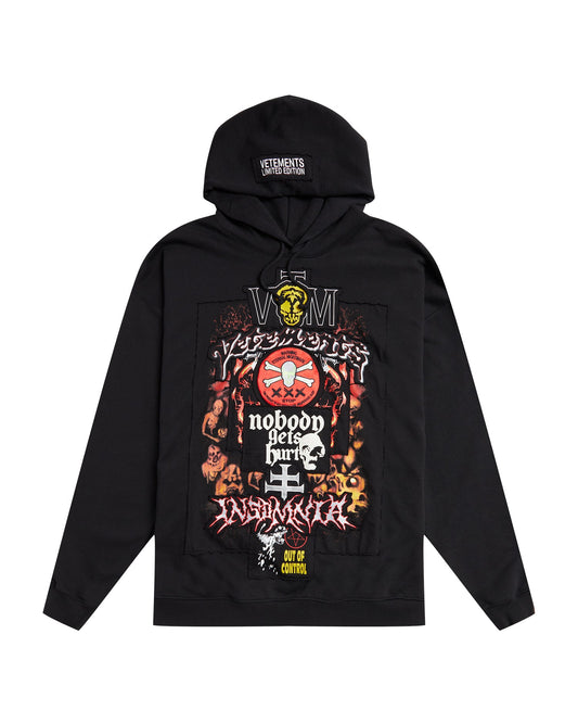 VETEMENTS Patched logo hoodie