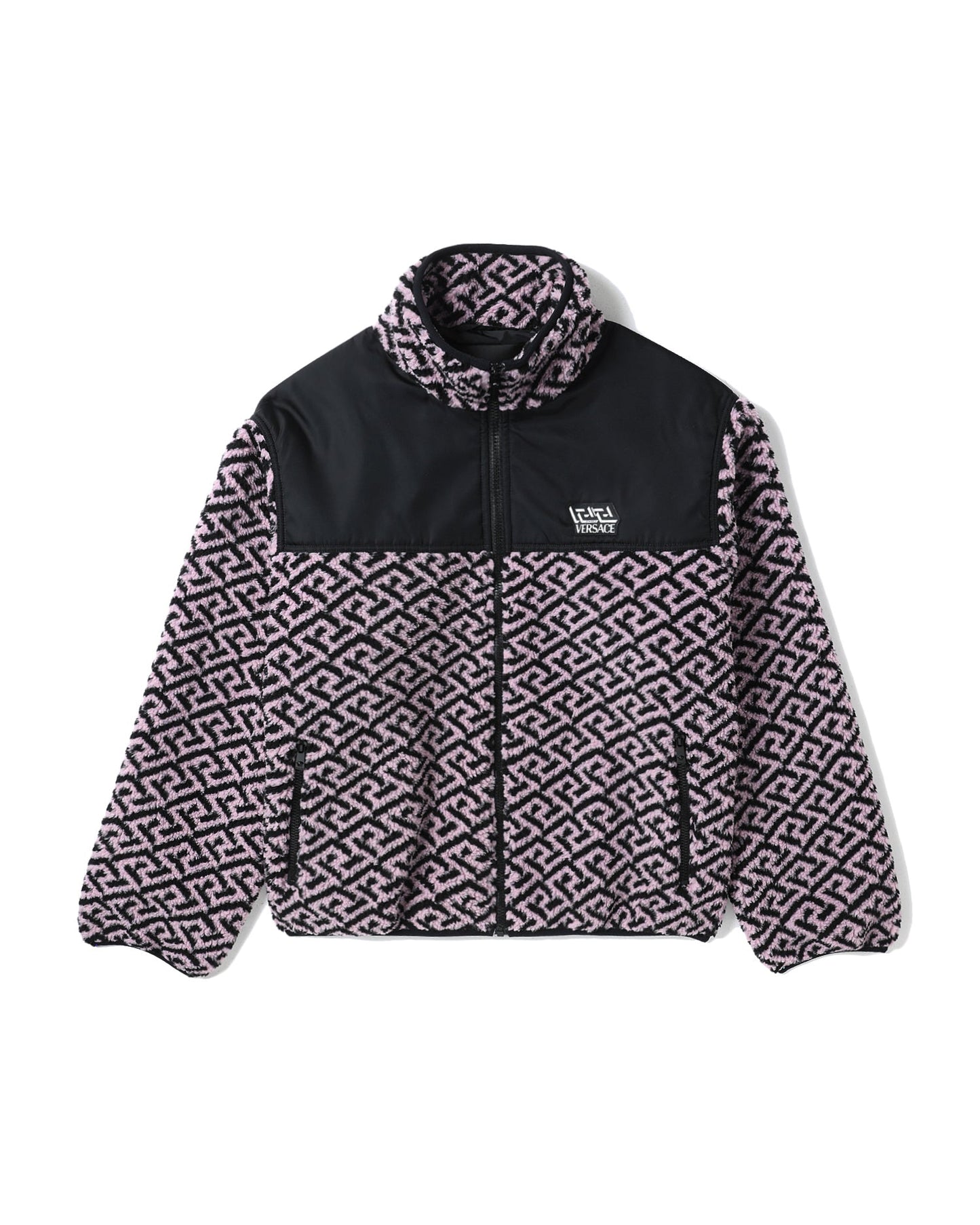 VERSACE Printed fleece jacket