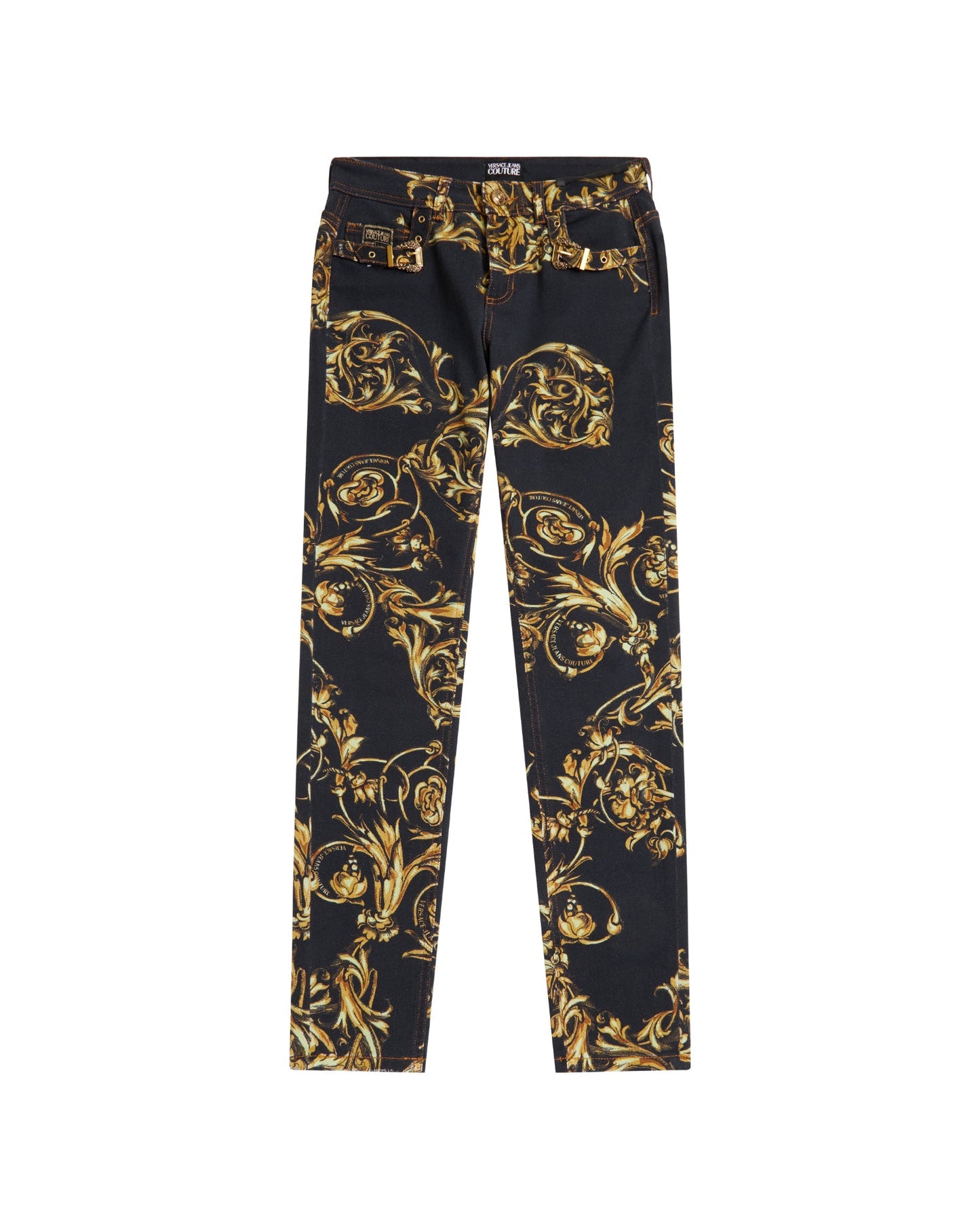 VERSACE JEANS COUTURE Printed slim cut jeans