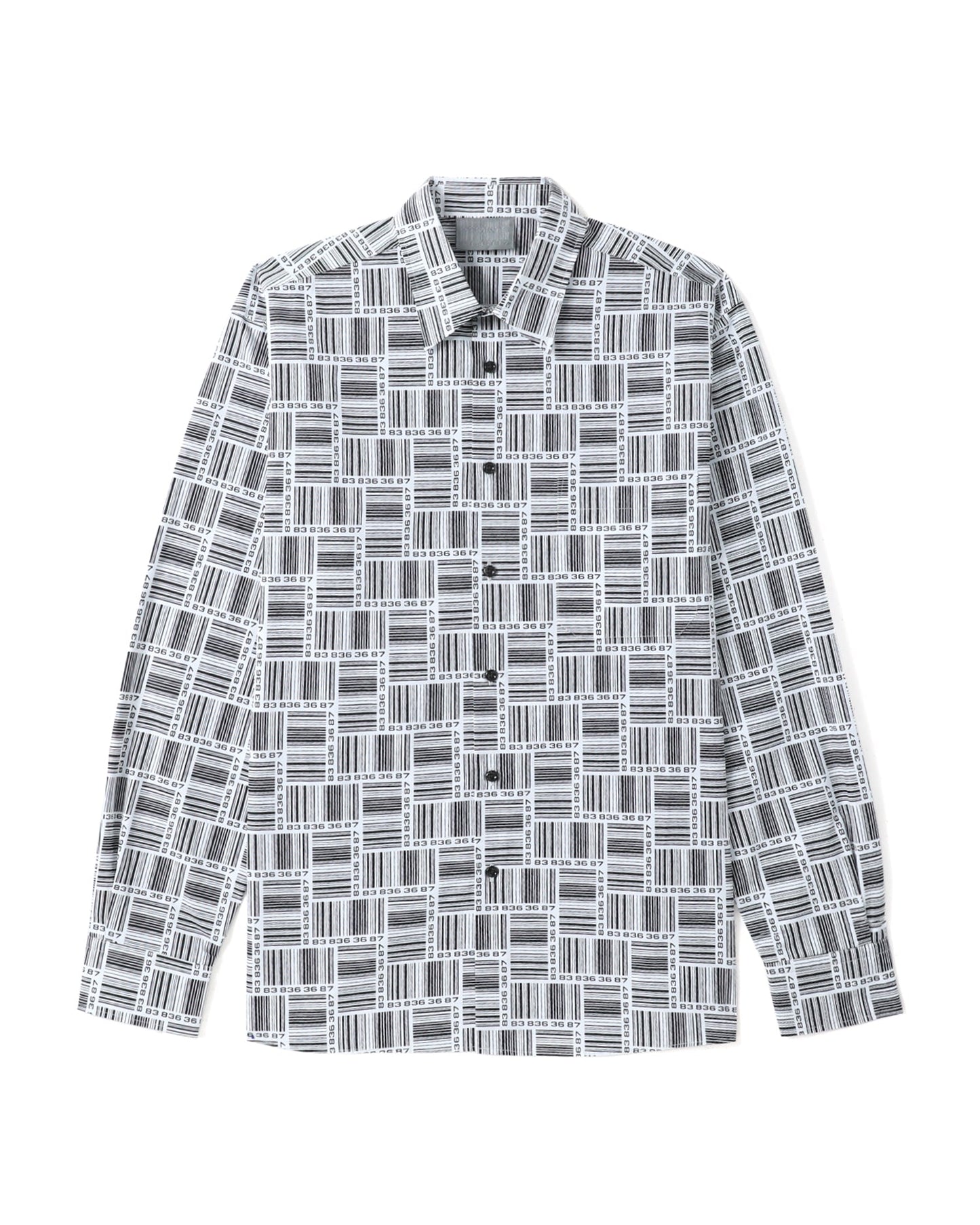 VTMNTS Barcode monogram shirt