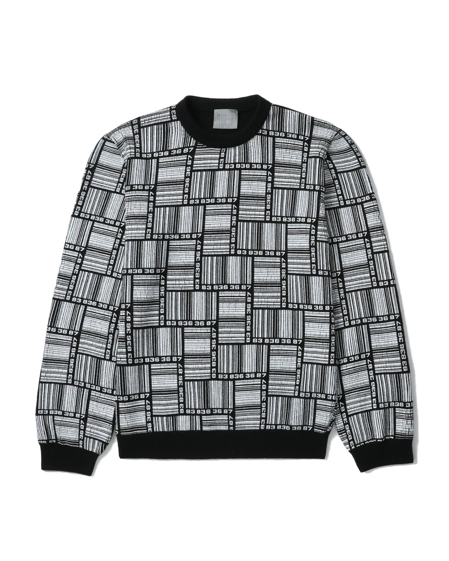 VTMNTS Barcode monogram sweater