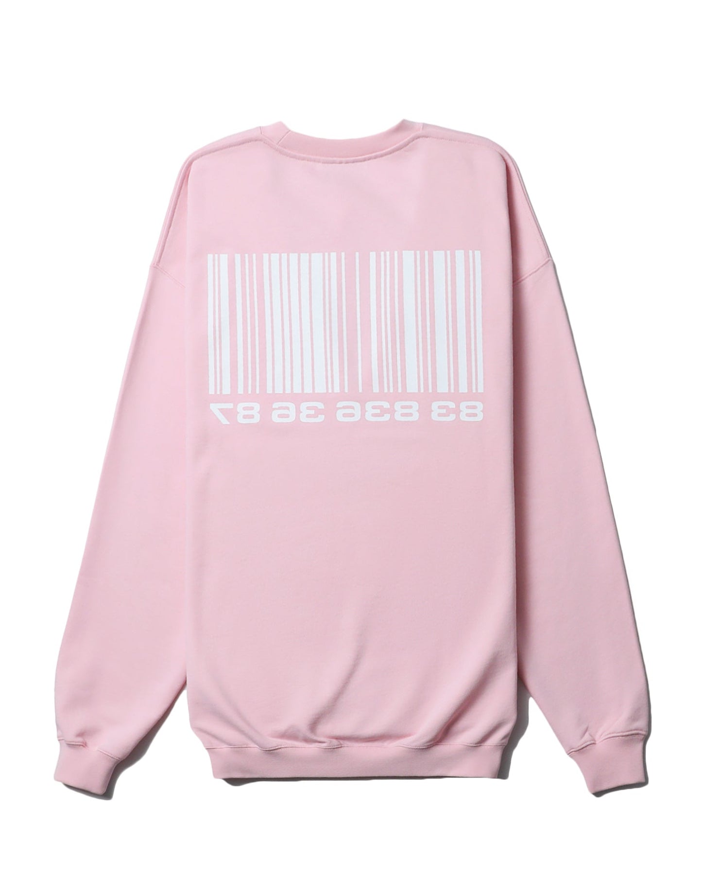 VTMNTS Big barcode sweatshirt