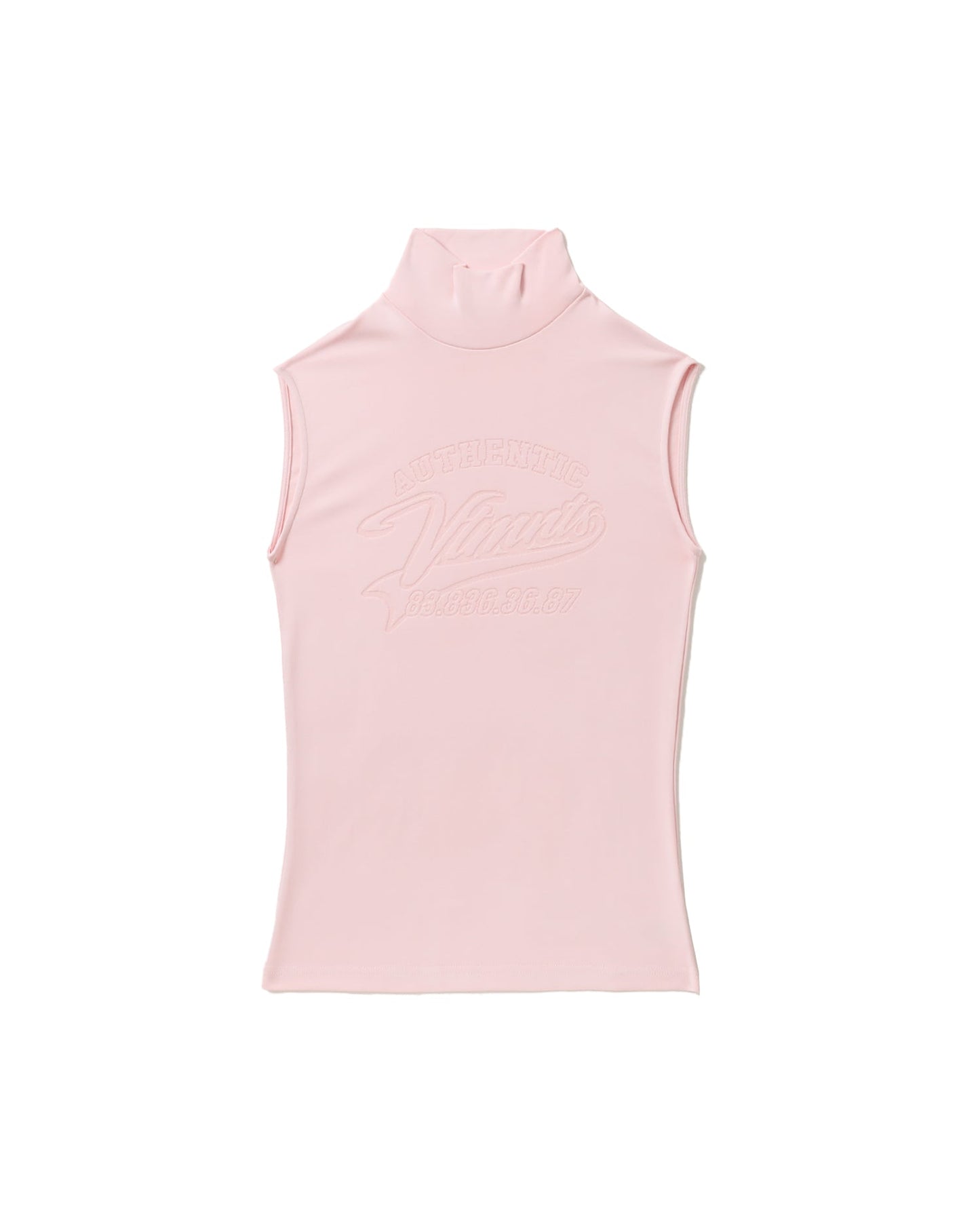 VTMNTS Engraved sleeveless turtleneck