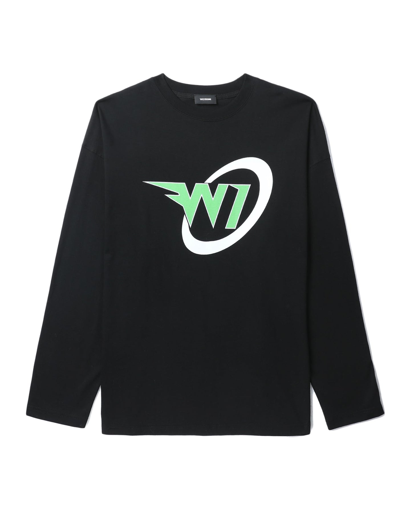 WE11DONE "W1" print longsleeves tee