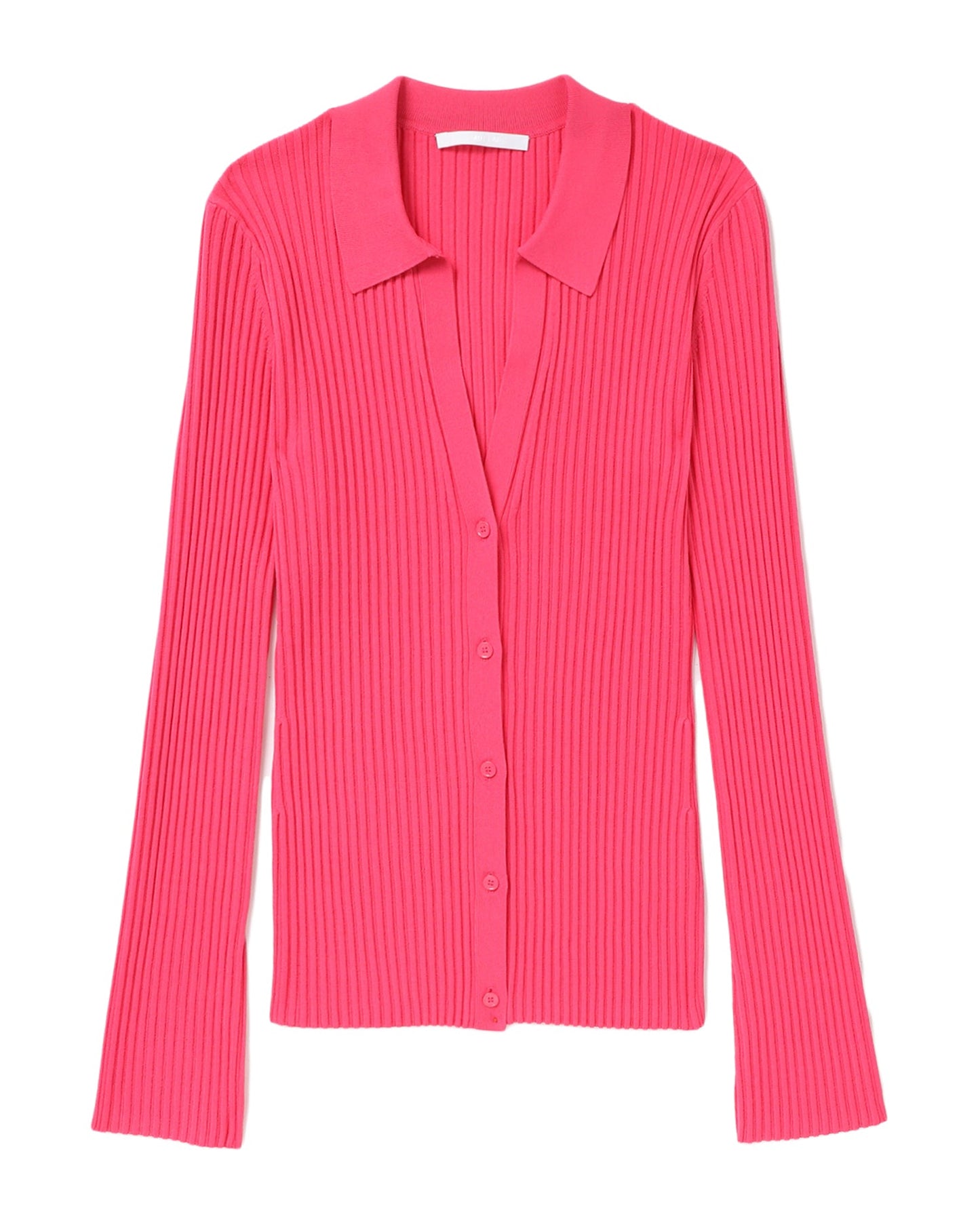 HELMUT LANG Ribbed polo neck cardigan