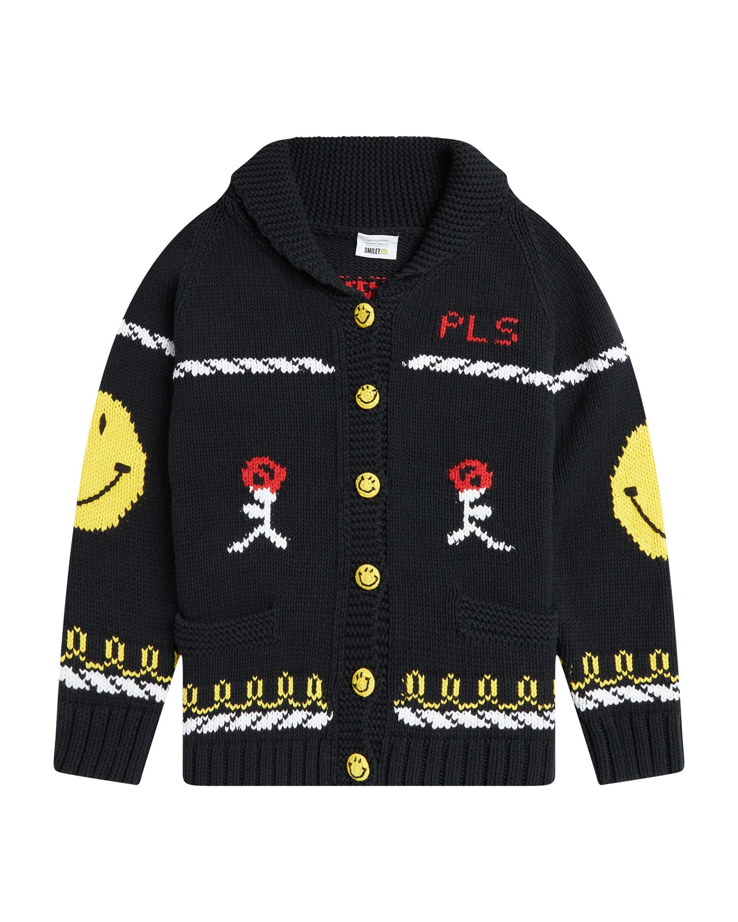 PHILOSOPHY DI LORENZO SERAFINI X Smiley cotton blend cardigan