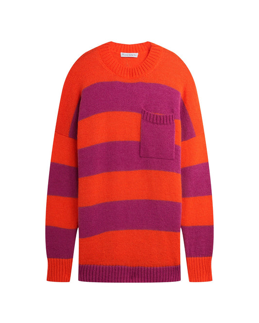 JW ANDERSON Striped patchpocket knit