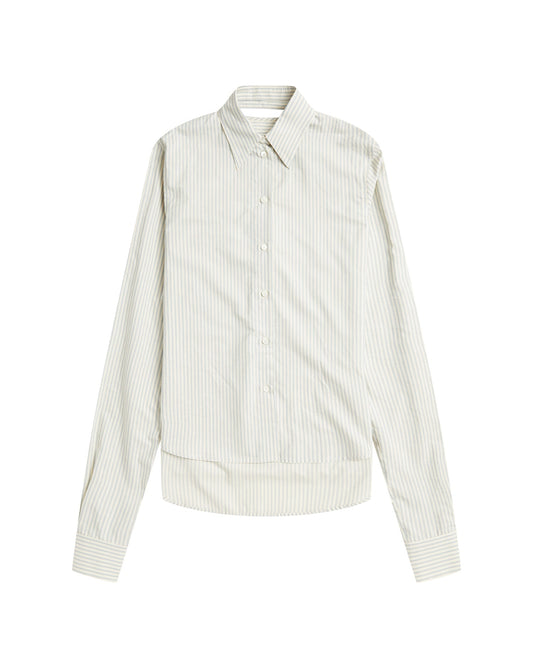 MM6 MAISON MARGIELA Striped shirt with open detail at back