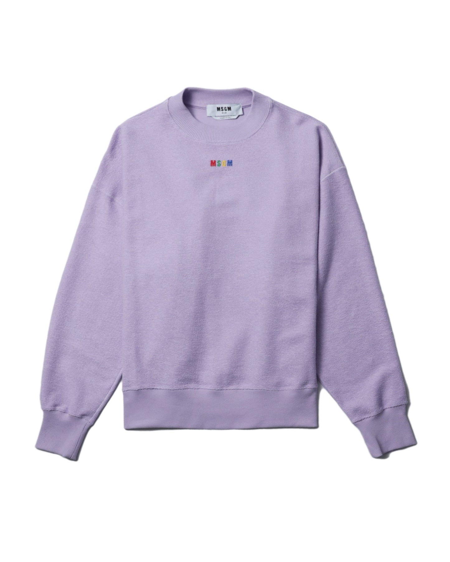 MSGM Micro rainbow logo sweatshirt