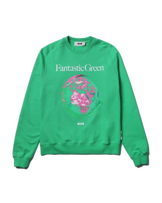 MSGM "Fantastic Green" sweatshirt