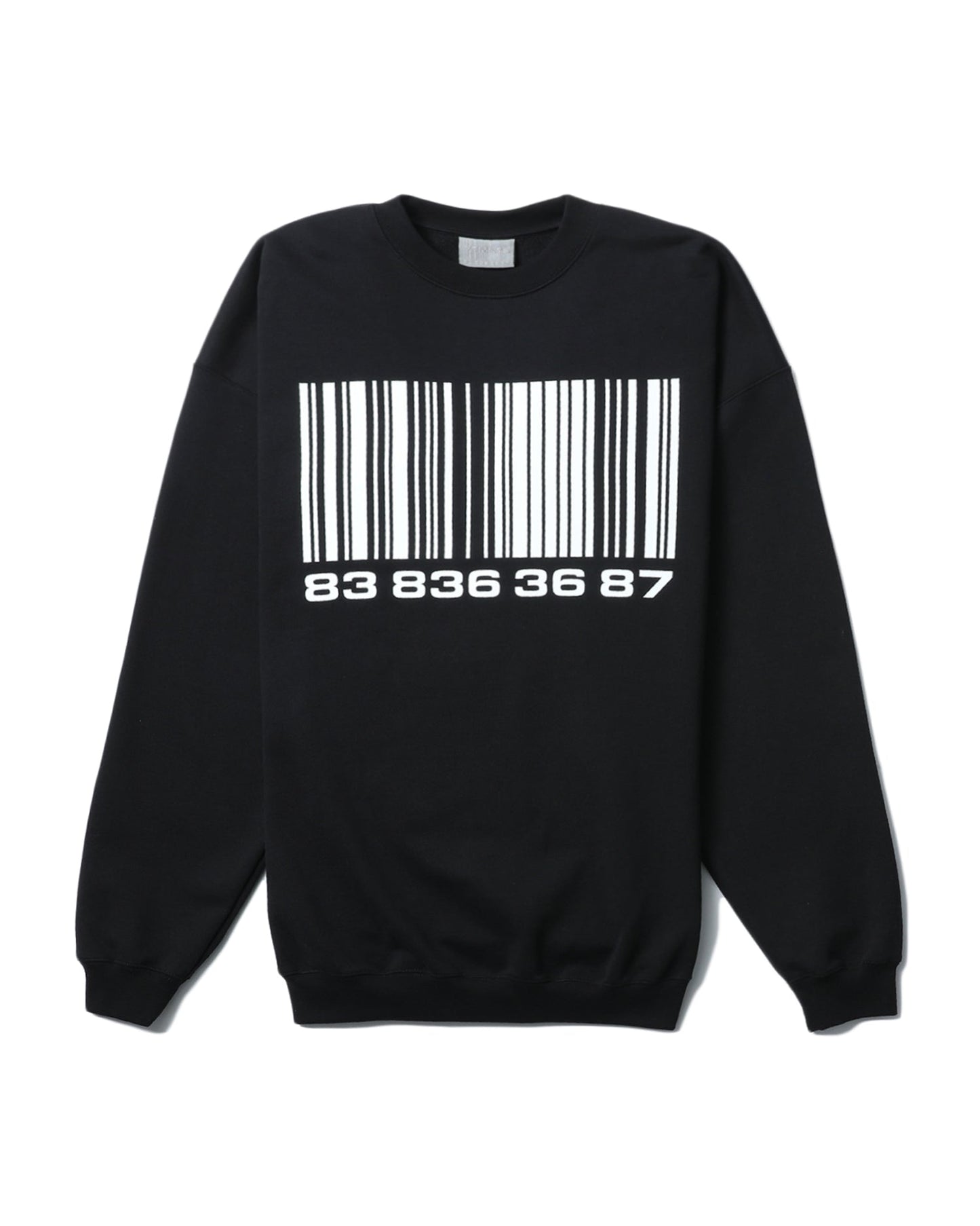 VTMNTS Big barcode sweatshirt