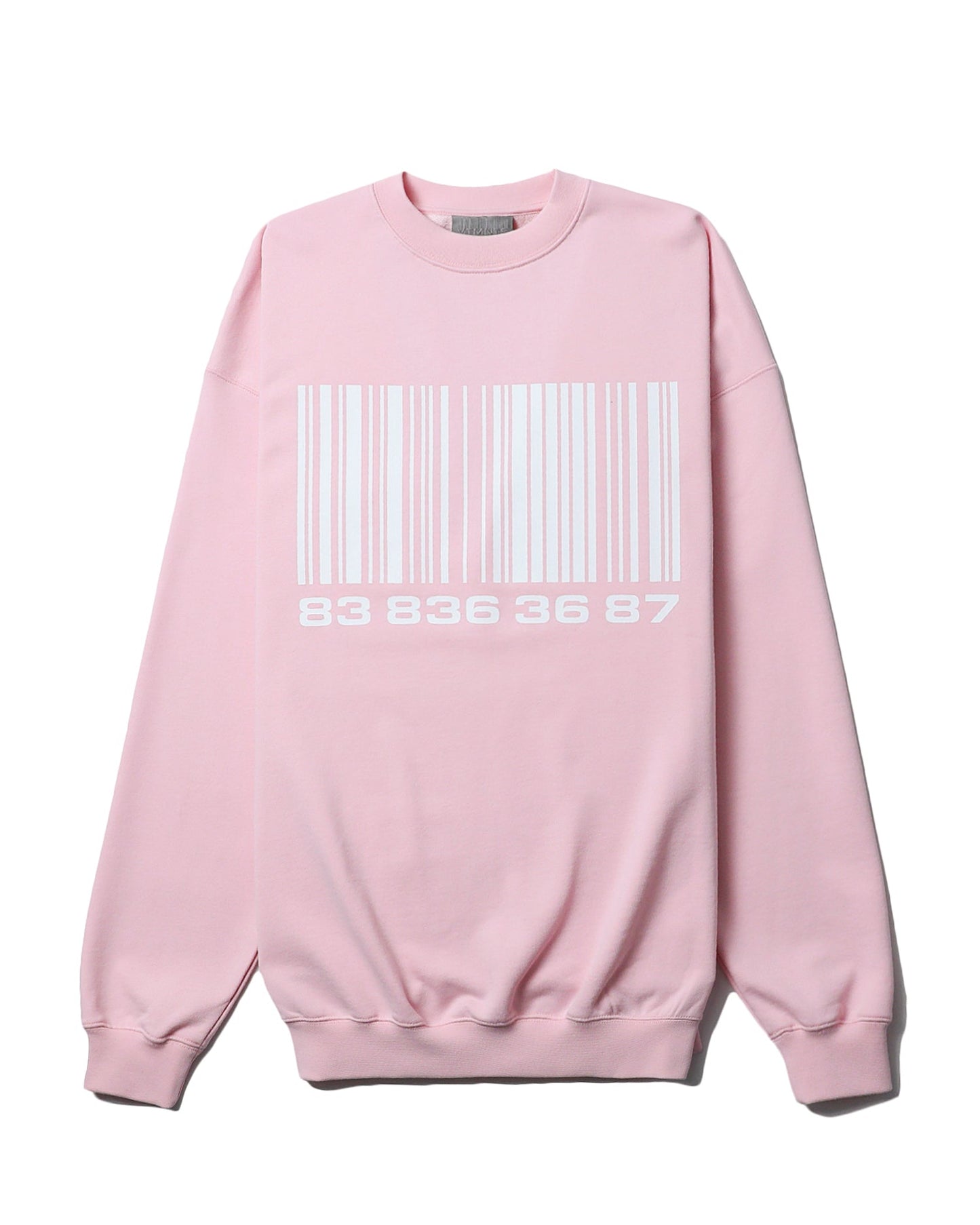 VTMNTS Big barcode sweatshirt