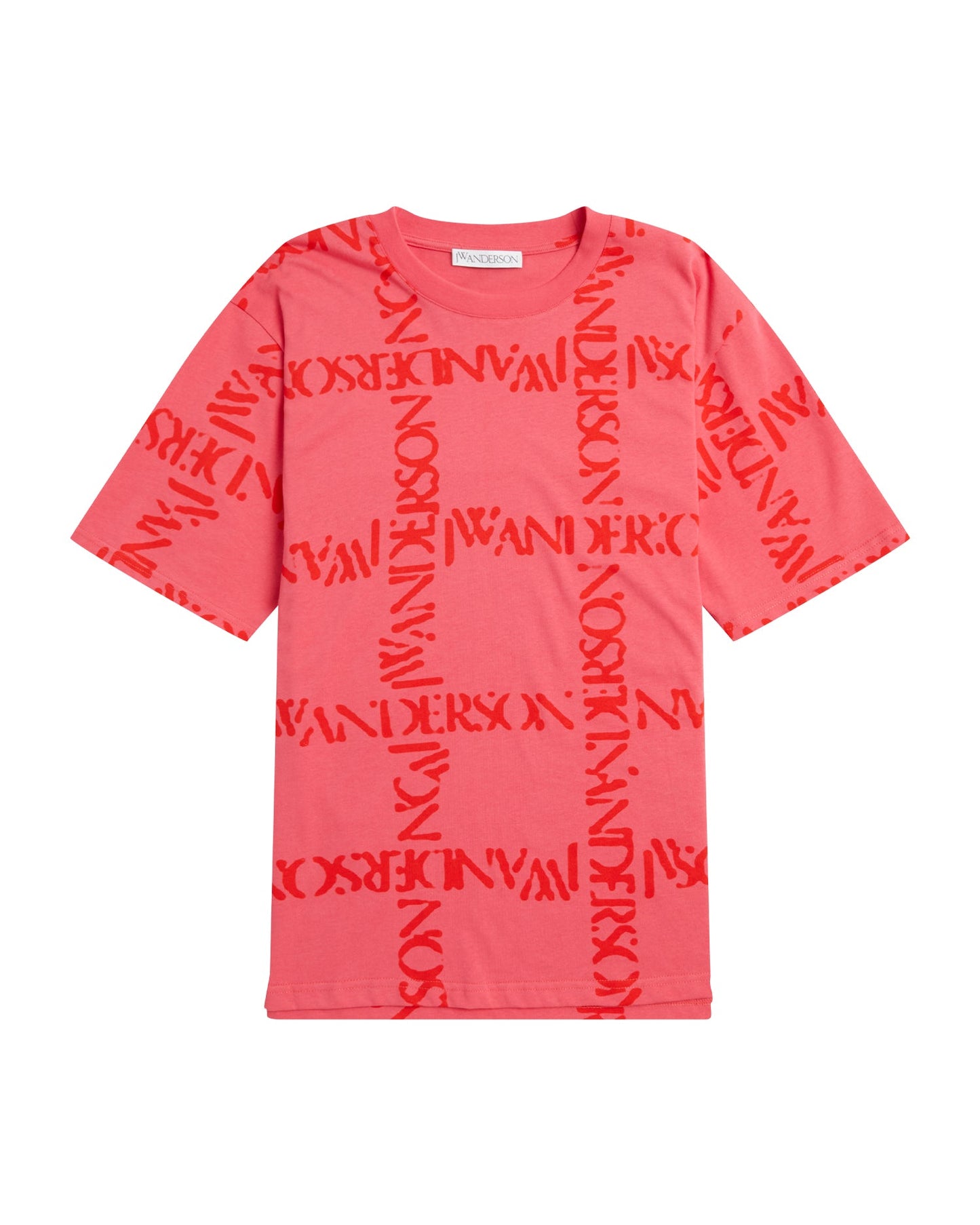 JW ANDERSON Oversize logo grid tee