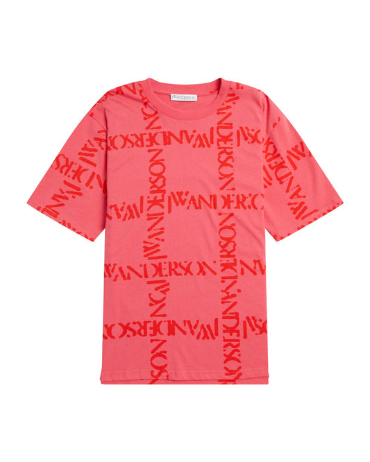 JW ANDERSON Oversize logo grid tee