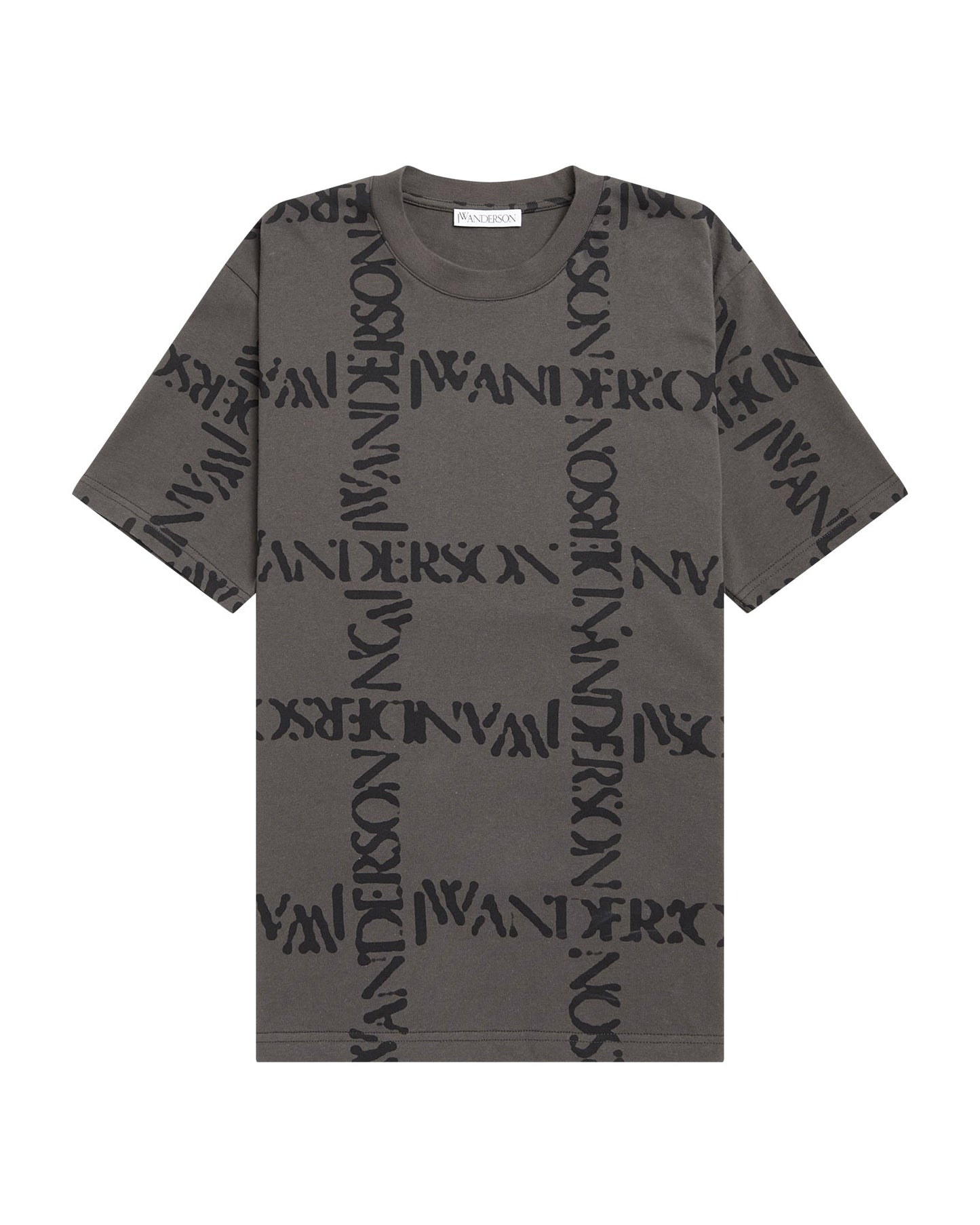 JW ANDERSON Oversize logo grid tee