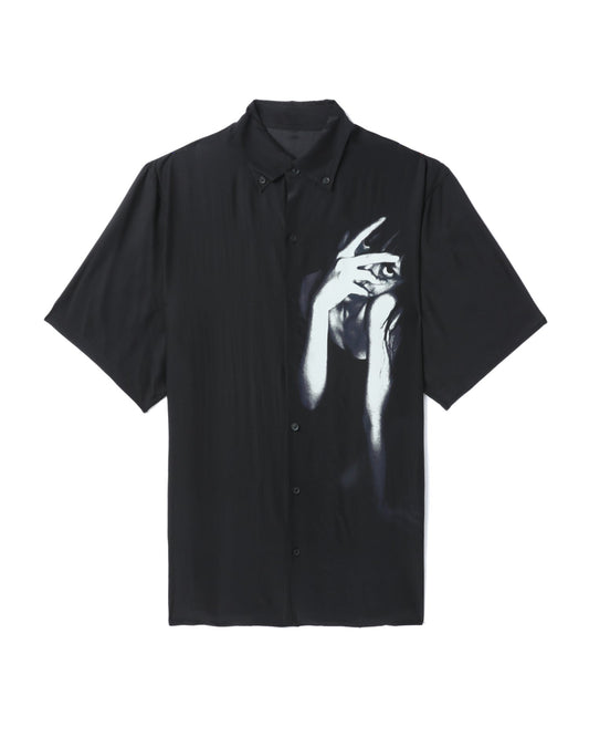 YOHJI YAMAMOTO HOMME Woman print short sleeve shirt