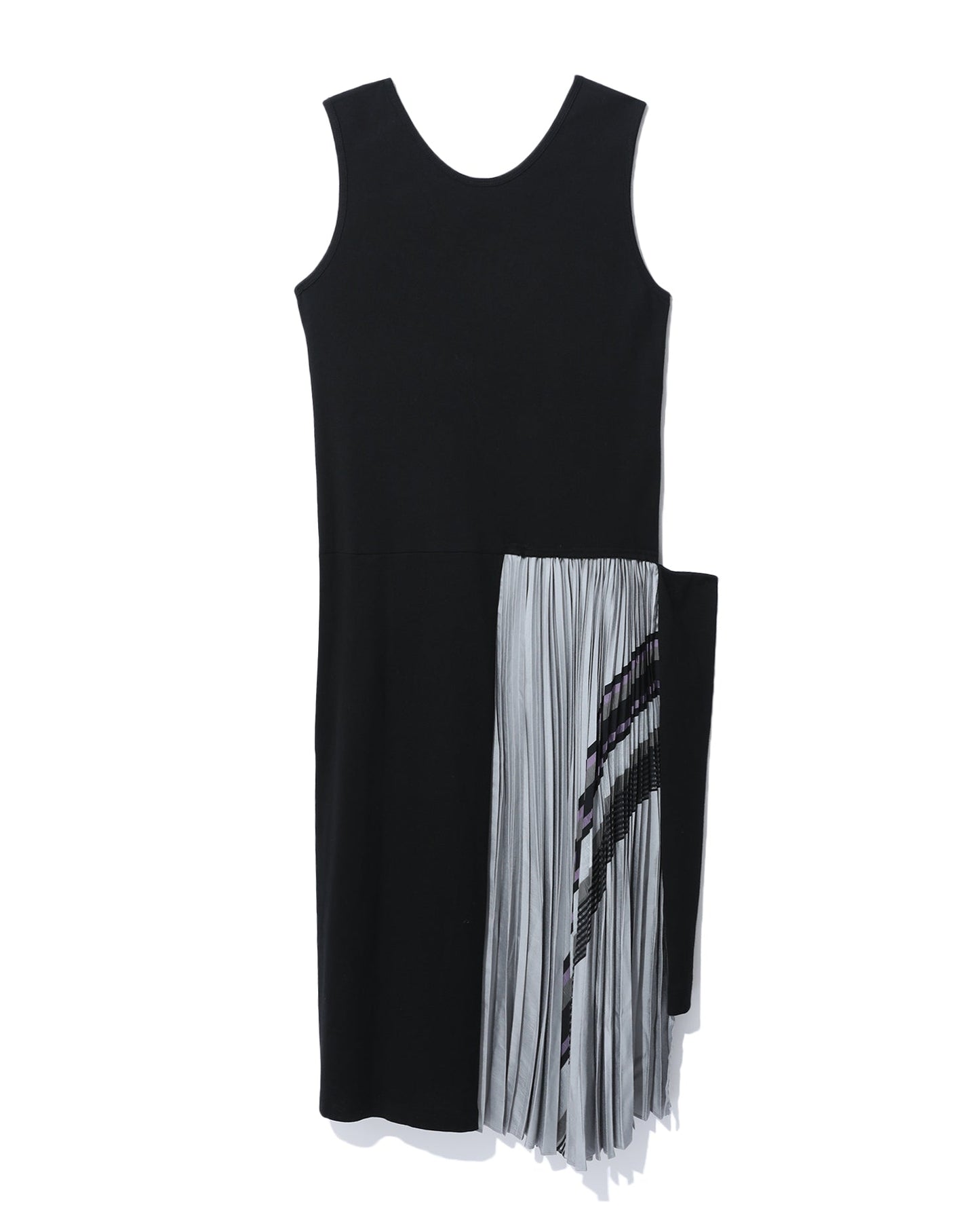 Y'S Pleated panel sleeveless dress