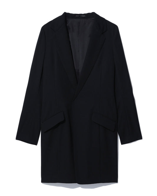 Y'S Notched lapel long jacket