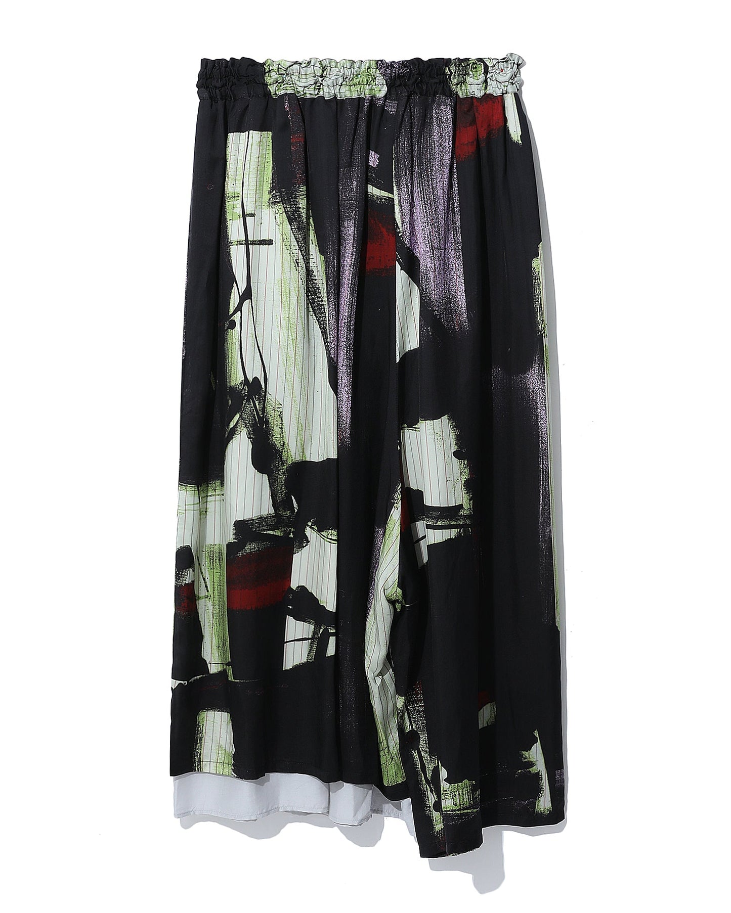 Y'S All-over graphic printed pants