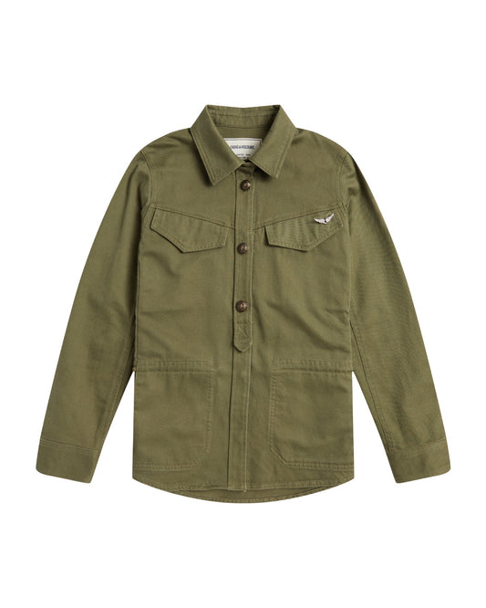 ZADIG & VOLTAIRE military shirt jacket