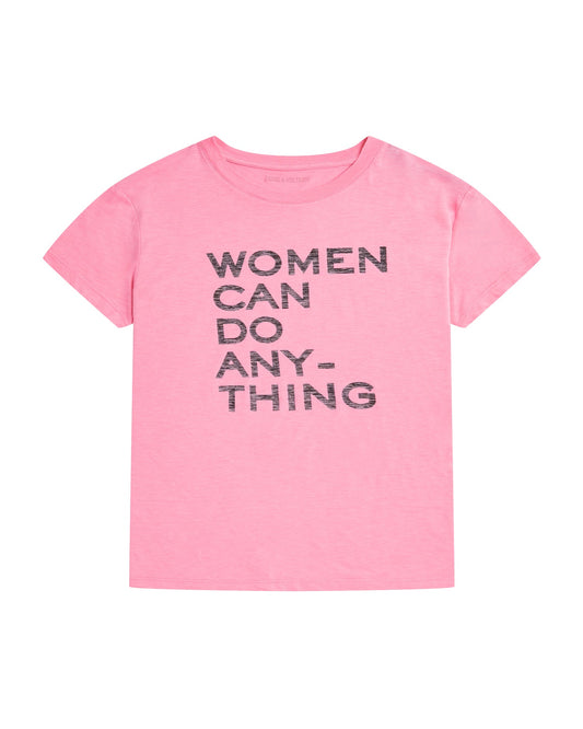 ZADIG & VOLTAIRE "women can do anything" tee shirt